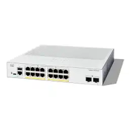 Cisco Catalyst 1300-16P-2G - Commutateur - C3 - Géré - 16 x 10 - 100 - 1000 (PoE+) + 2 x Gigabit SFP -... (C1300-16P-2G)_1
